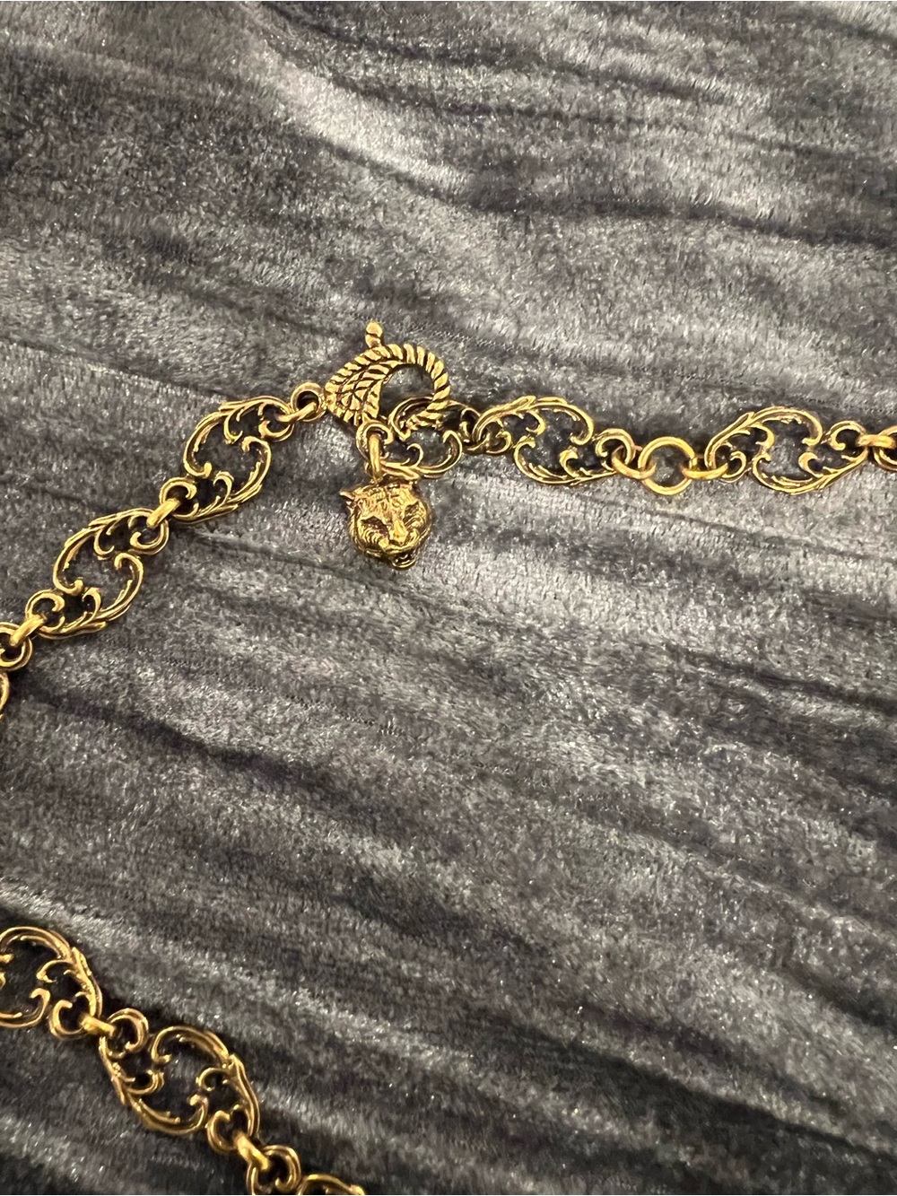 Vintage Gucci Multicolored GG Bronze Necklace - Picture 5 of 6